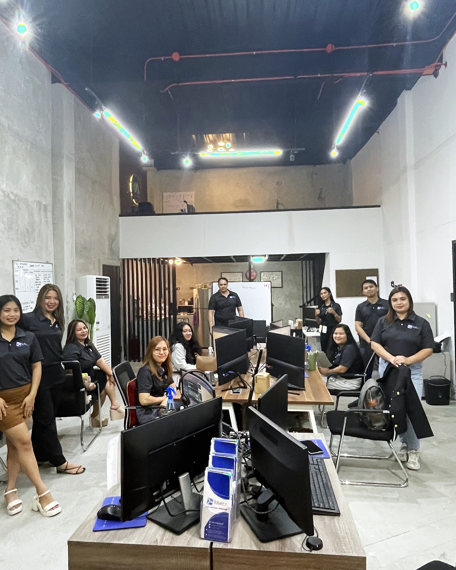 The Linkage team of vetted Filipino virtual assistants at their Philippines office